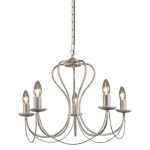 Antique chandelier cream with gold 5 lights - Como 5