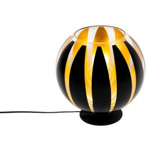 Design table lamp black with gold 30 cm - Melone