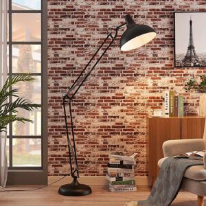 Industrial floor lamp black 200 cm adjustable - Hobby