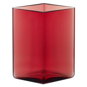 Ruutu Vase - by Ronan & Erwan Bouroullec / 11,5 x 14 cm by Iittala Red