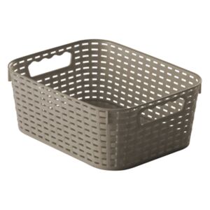 Storage basket Rattan 28 x 22 x 11 cm grey JOTTA