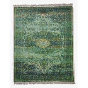 Large Forest Illusion Rug - green