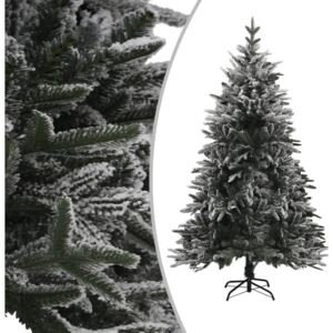 VidaXL Artificial Christmas Tree with Flocked Snow Green 150 cm PVC&PE