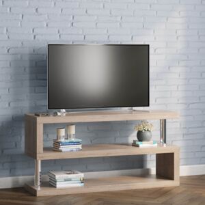 Miami S Shaped TV Stand Ash