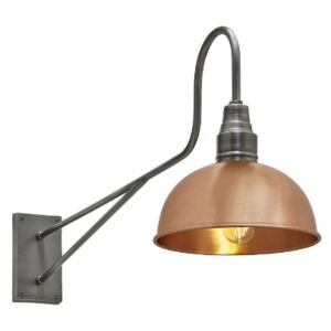 Long Arm Dome Wall Side Light 8" Copper