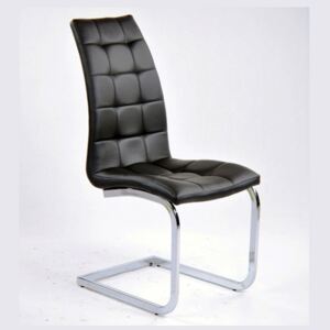 Contemporary White Barcelona Dining Chair Black