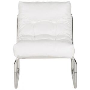 Boudoir Modern Lounger Armchair White