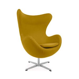 Arne Jacobsen Style Modern Cashmere Egg Chair Olive