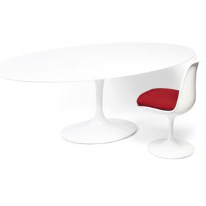 Eero Saarinen Style Tulip White Oval Table
