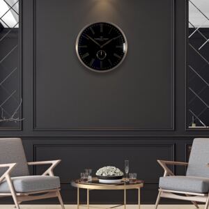 Thomas Kent 48cm Greenwich Timekeeper Wall Clock - Black
