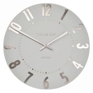 Thomas Kent 30cm Mulberry Wall Clock - Silver Cloud