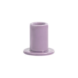 Tube Small Candle stick - / H 5 cm - Ceramic by Hay Purple