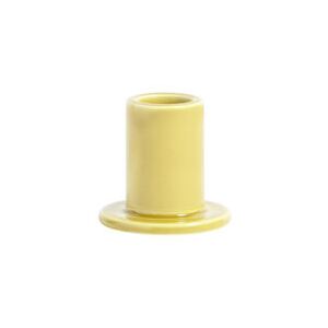 Tube Small Candle stick - / H 5 cm - Ceramic by Hay Yellow
