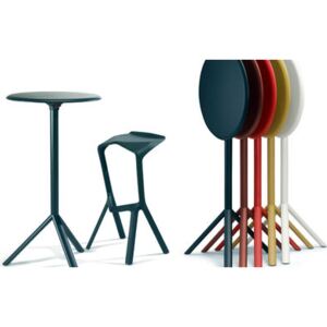 Miura Bar stool - H 78 cm - Plastic by Plank Black