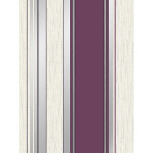 Synergy Stripe Wallpaper Plum Vymura M0800