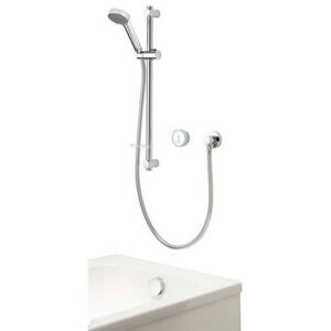 Aqualisa Quartz Blue Digital Shower & Bathfill Kit for Combi Boilers