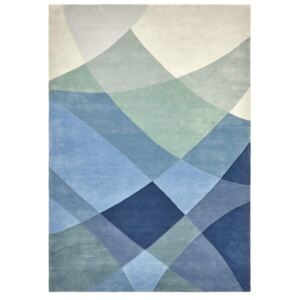 Rhythmic Tides Indigo Rug - 170 x 240 cm / Blue / Wool
