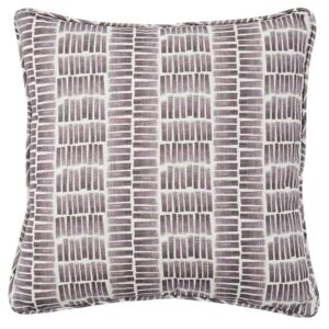 Ocean Plum Grey Cushion - 43 x 43 cm / Grey / Cotton Linen