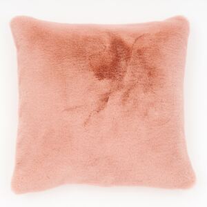 Faux Fur Rabbit Cushion - 50cm - Blush