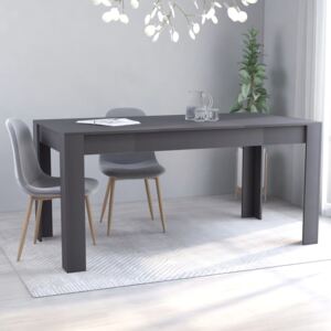 VidaXL Dining Table Grey 160x80x76 cm Chipboard