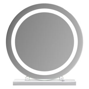Lucille Hollywood Round Vanity Mirror with Halo LED Light
