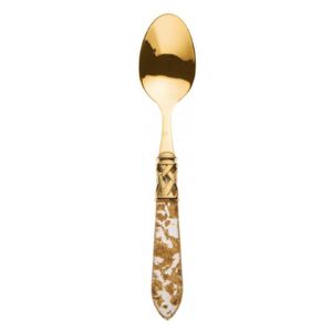 ALADDIN GOLD-PLATED 24KT 6 COFFEE & TEA SPOONS - Gold