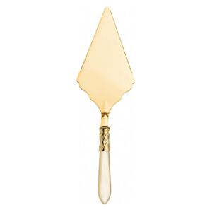 ALADDIN GOLD-PLATED 24KT PIZZA AND PIE SHOVEL - Ivory