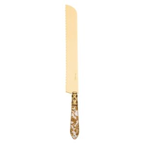 ALADDIN GOLD-PLATED 24KT BREAD KNIFE - Gold