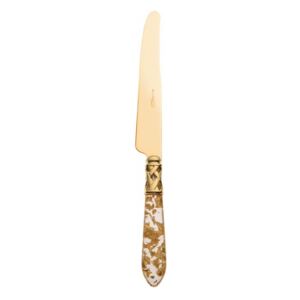ALADDIN GOLD-PLATED 24KT 6 TABLE KNIVES - Gold