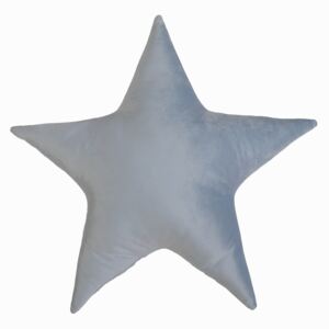 Star Velvet Cushion - Blue