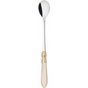 ALADDIN GOLD-PLATED RING 6 LONG DRINK SPOONS - Ivory