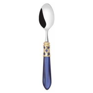 ALADDIN GOLD-PLATED RING 6 MOCHA SPOONS - Blue