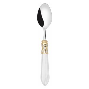 ALADDIN GOLD-PLATED RING 6 MOCHA SPOONS - White