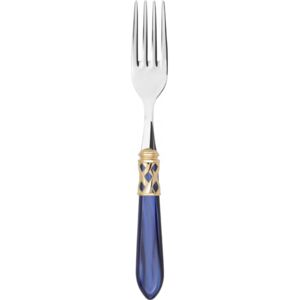ALADDIN GOLD-PLATED RING 6 TABLE FORKS - Blue