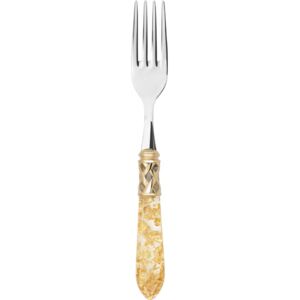 ALADDIN GOLD-PLATED RING 6 TABLE FORKS - Transparent Gold