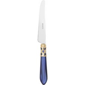 ALADDIN GOLD-PLATED RING 6 TABLE KNIVES - Blue