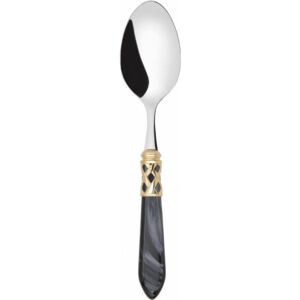ALADDIN GOLD-PLATED RING 6 TABLE SPOONS - Black