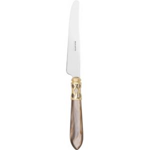 ALADDIN GOLD-PLATED RING 6 TABLE KNIVES - Onyx