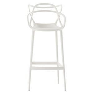 Masters Bar chair - H 75 cm - Polypropylen by Kartell White