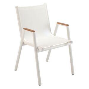 Pilotis Stackable armchair - Canvas by Vlaemynck White