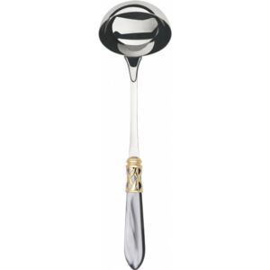 ALADDIN GOLD-PLATED RING SOUP LADLE - Grey