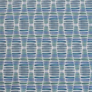 Desert Sea Blue Cotton Linen Fabric - Per metre / Blue / Cotton Linen