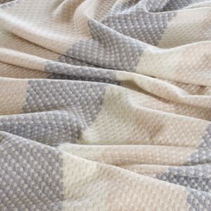 Ecru Silk Merino Fabric - Sample / Cream / Wool Silk