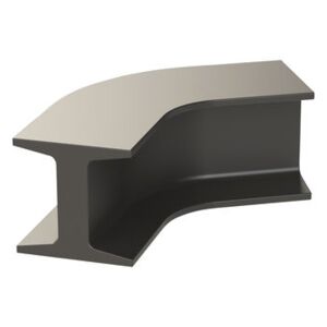 Iron Bench - / Curved - L 121 cm by Slide Grey