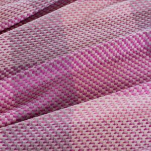 Magenta Silk Merino Fabric - Sample / Pink / Wool Silk