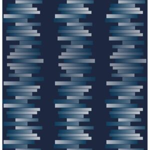 Vermarette Bleu Cotton Fabric - Per metre / Blue / Cotton