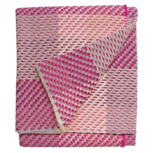 Magenta Throw - 146 x 180 cm / Pink / Wool & Silk