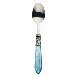 ALADDIN OLD SILVER-PLATED RING 6 COFFEE & TEA SPOONS - Pool