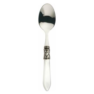 ALADDIN OLD SILVER-PLATED RING 6 COFFEE & TEA SPOONS - Transparent