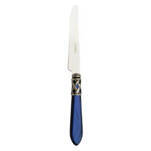 ALADDIN OLD SILVER-PLATED RING 6 DESSERT KNIVES - Blue